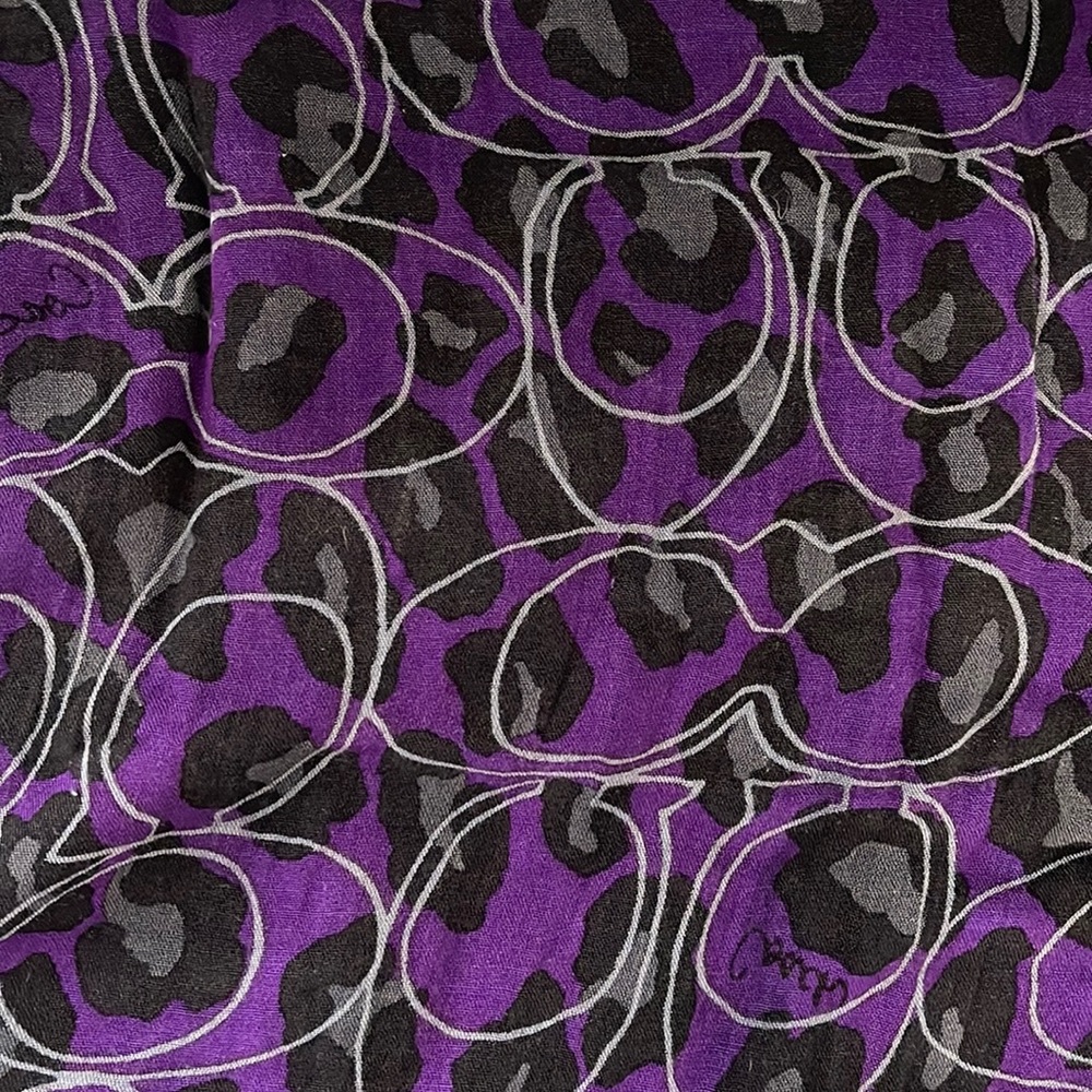 Coach leopard infinity scarf